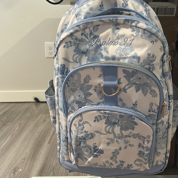 Floral Blue Backpack - Picture 8 of 8